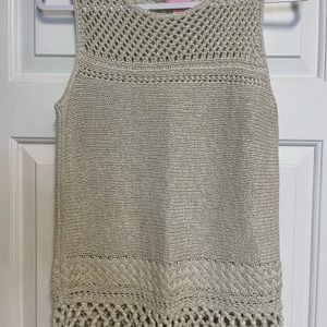 Lilly Pulitzer Gold Metallic Sweater Size XS